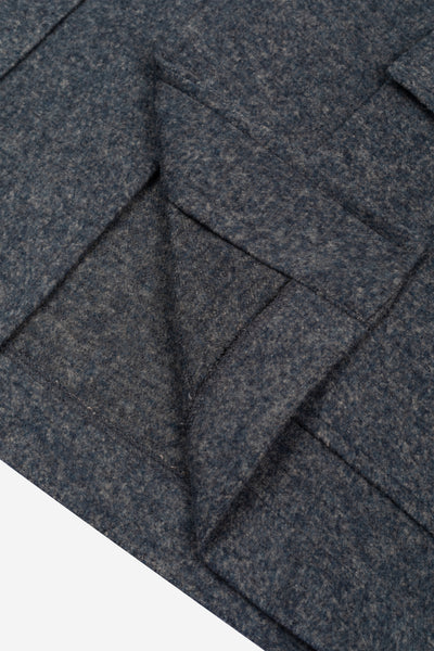 Mist Grey Wool Feel Overshirt