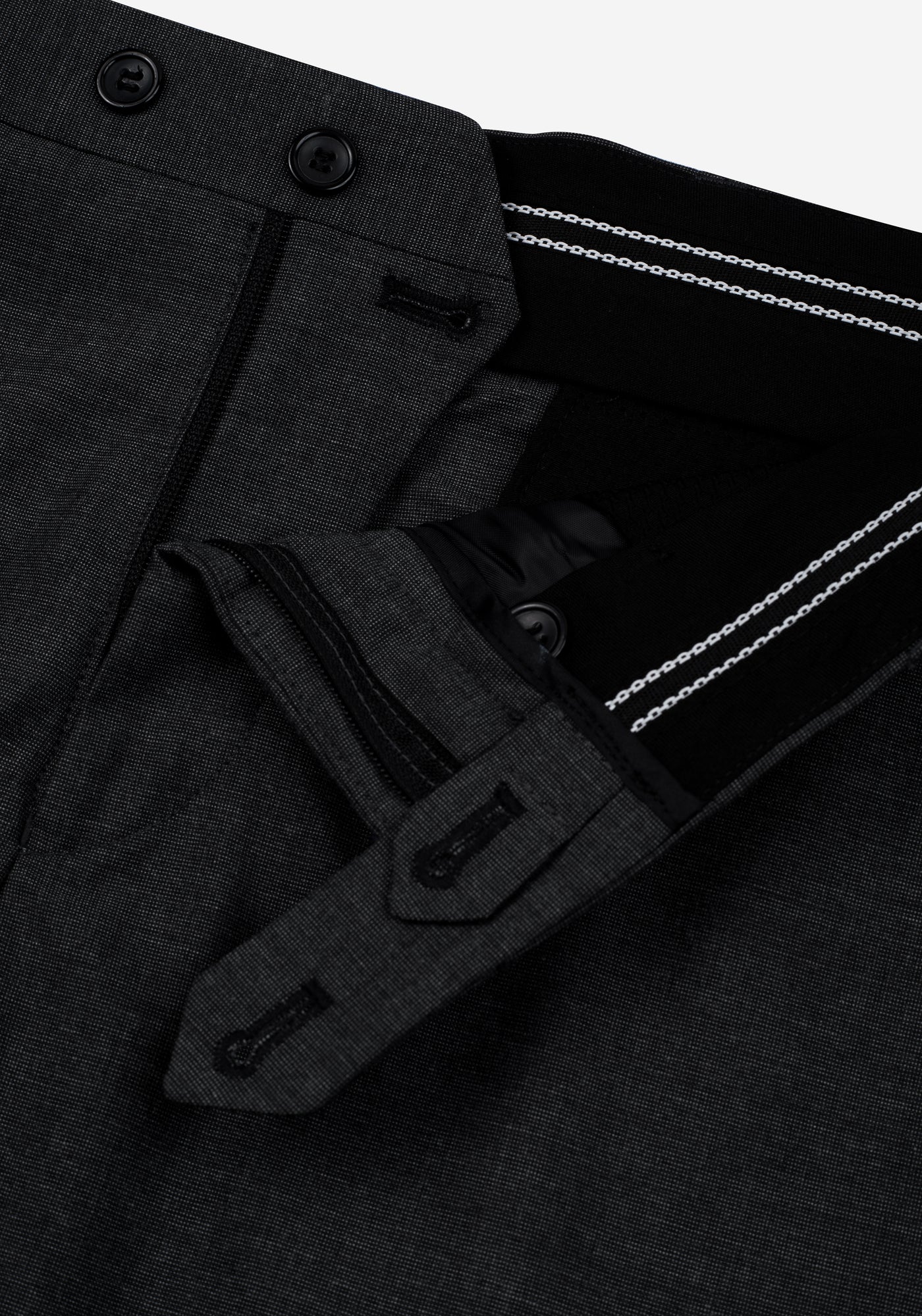 Dark Midnight Grey Poly Suit