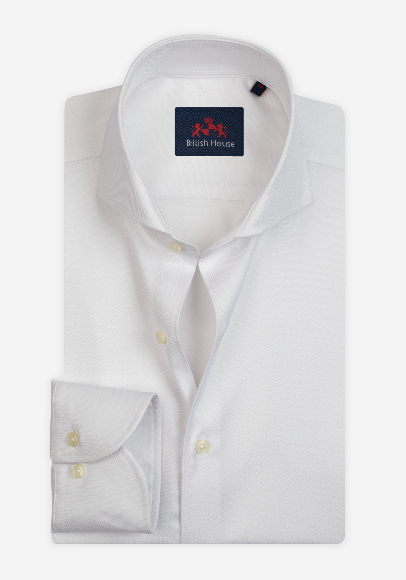 Arctic White Basket Weave Shirt