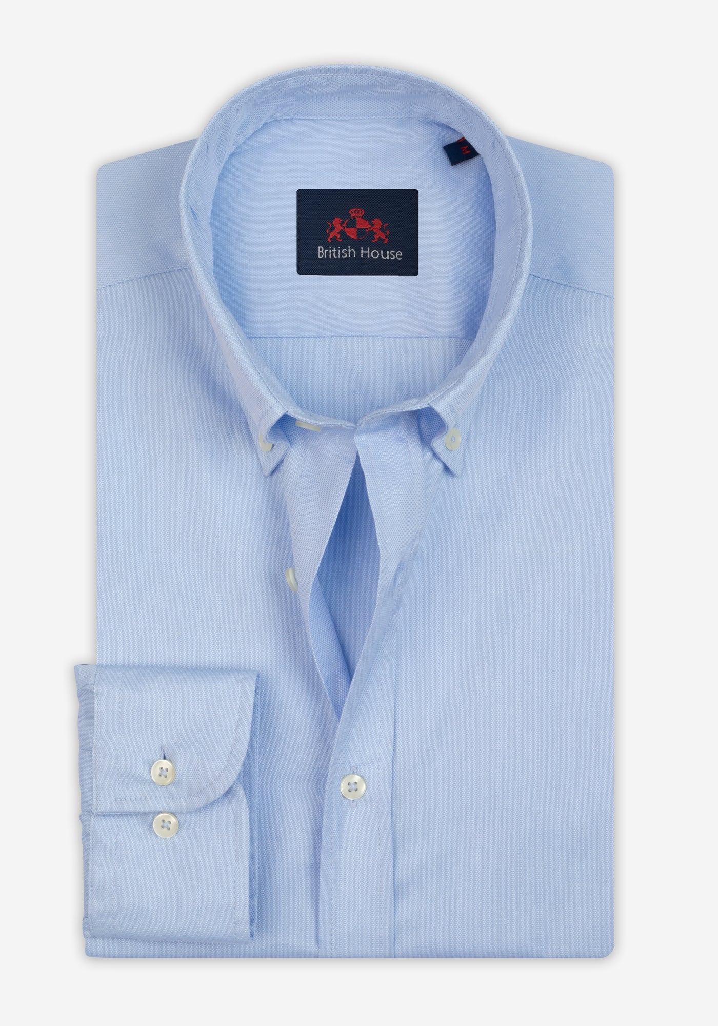 Ice Blue Washed Oxford Shirt