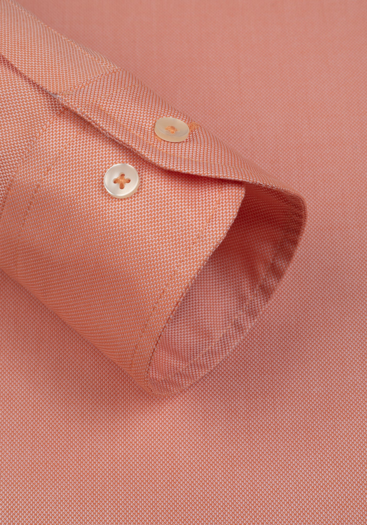 Glow Orange Washed Oxford Shirt