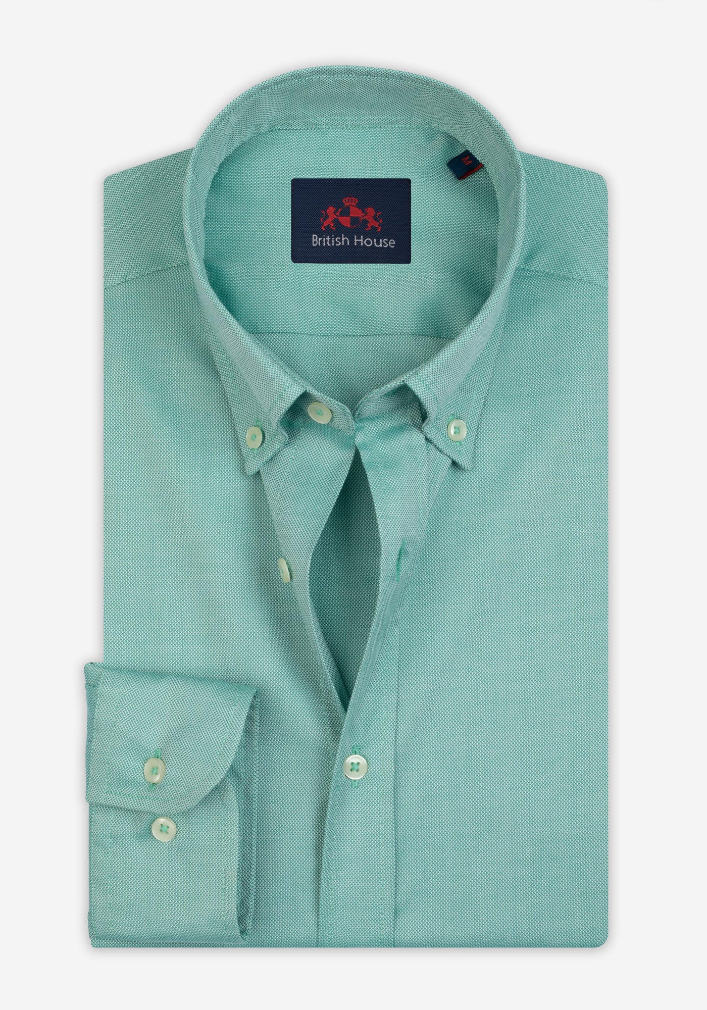 Mint Green Washed Oxford Shirt