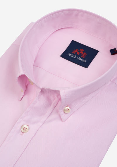 Pastel Pink Washed Oxford Shirt