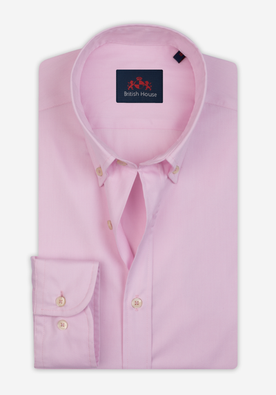 Pastel Pink Washed Oxford Shirt