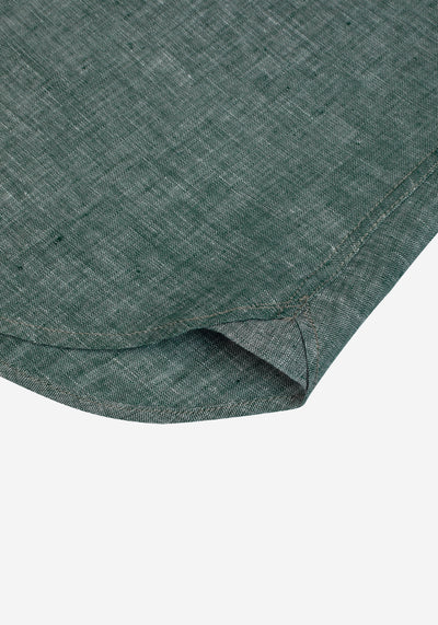 Sage Olive Belgian Linen Shirt