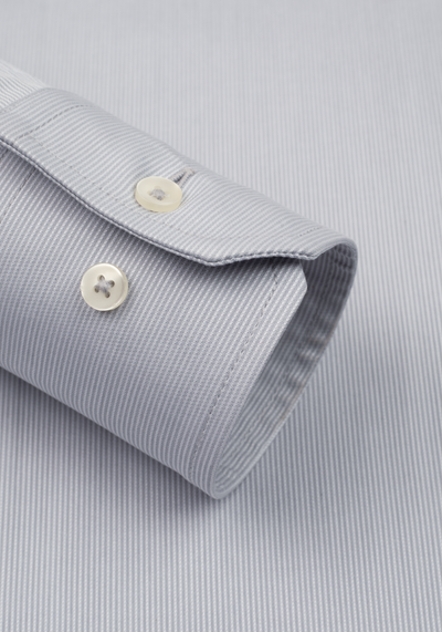 Twilight Grey Stripe Piqué  Shirt