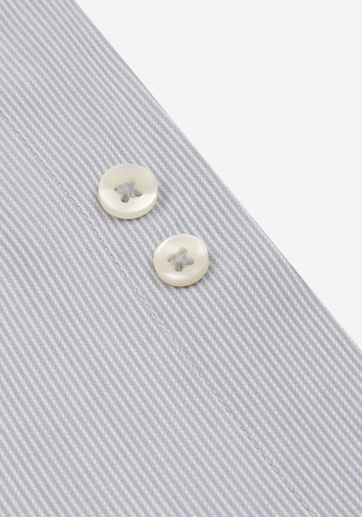 Twilight Grey Stripe Piqué  Shirt