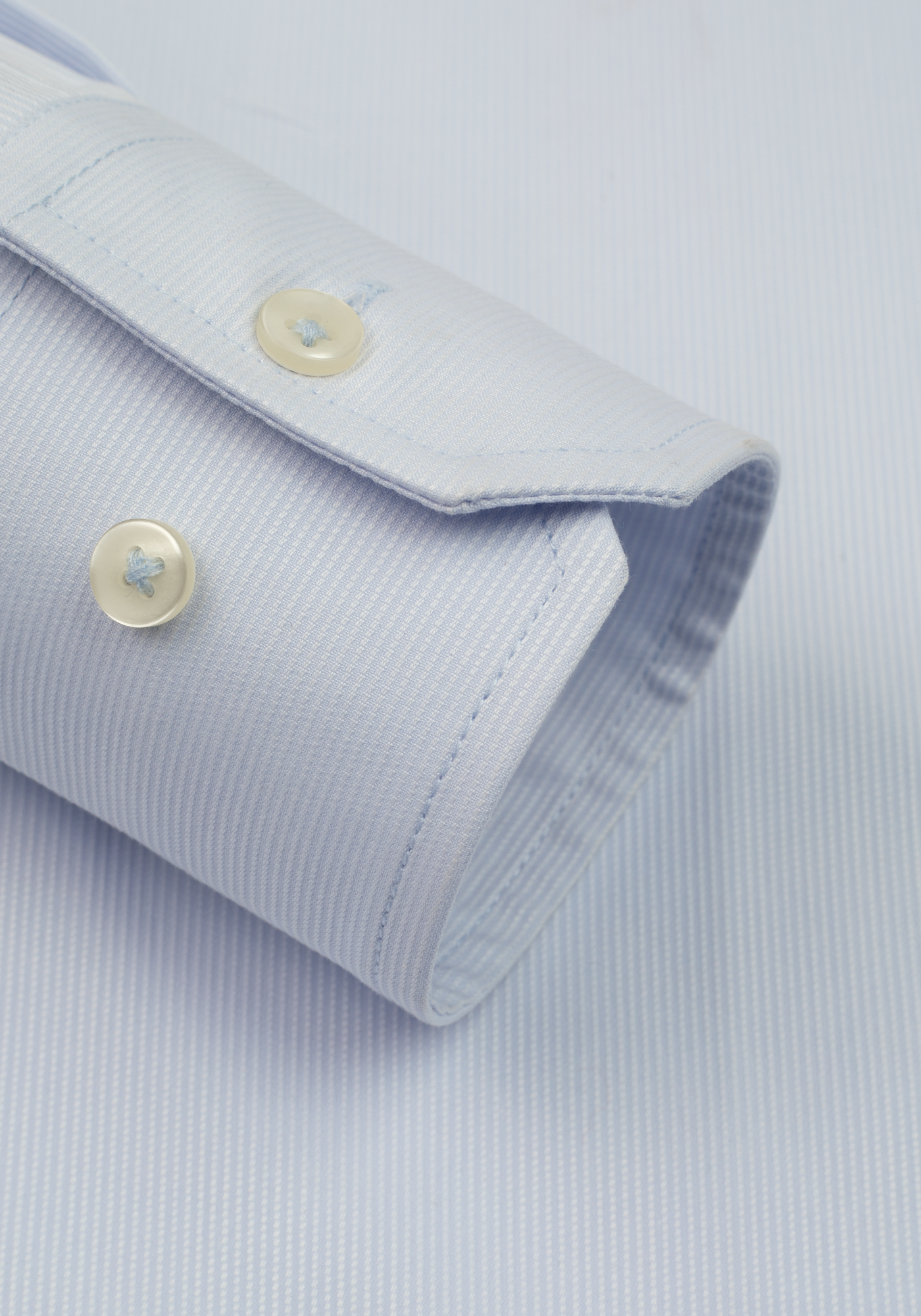 Faded Blue Stripe Piqué  Shirt