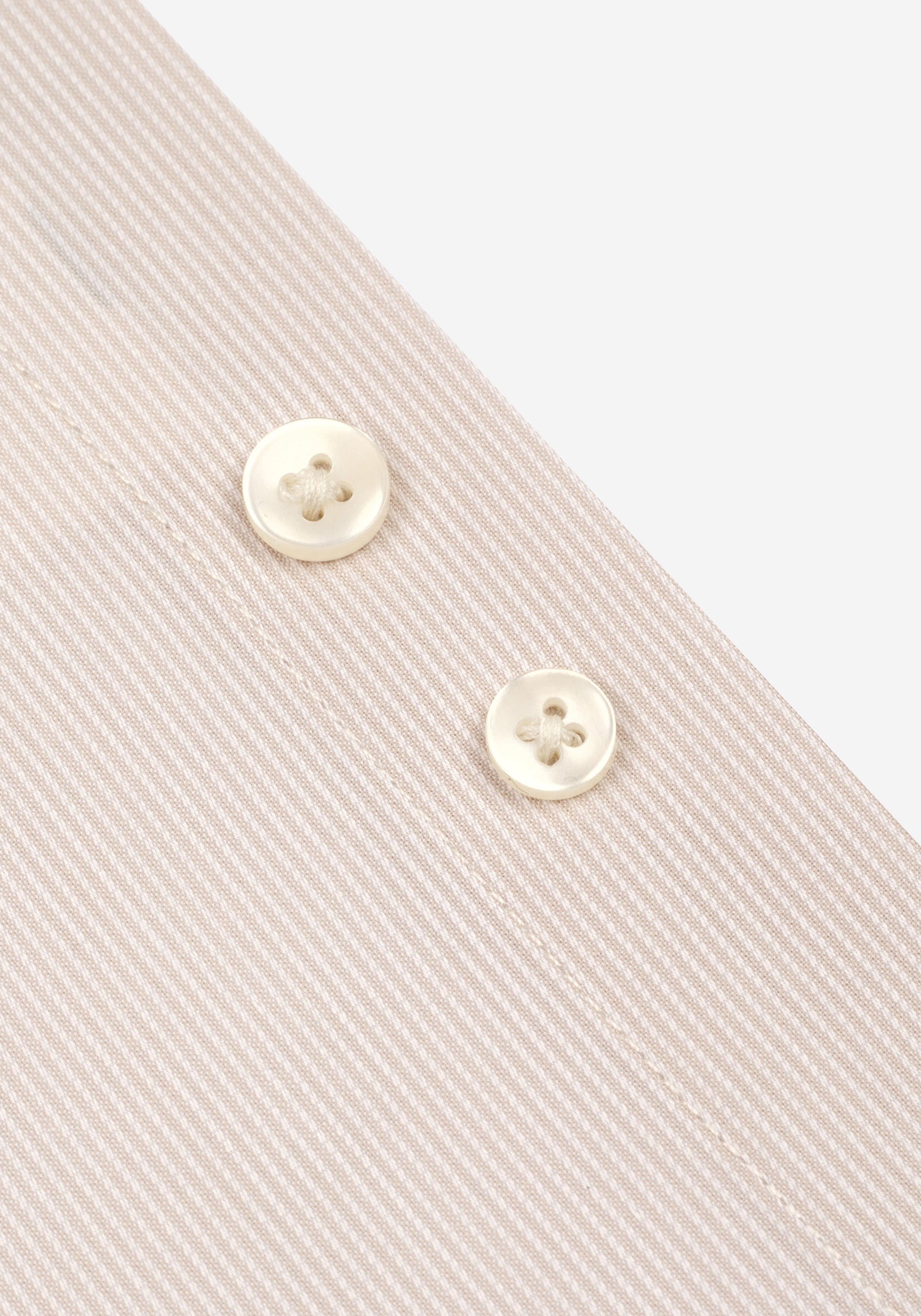 Dull Beige Stripe Piqué Shirt