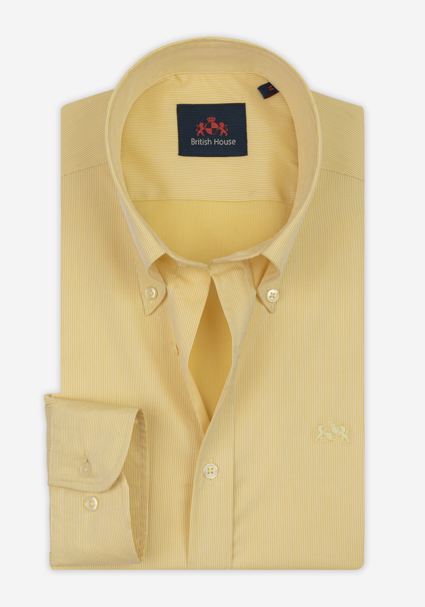 Brass Yellow Stripe Piqué  Shirt
