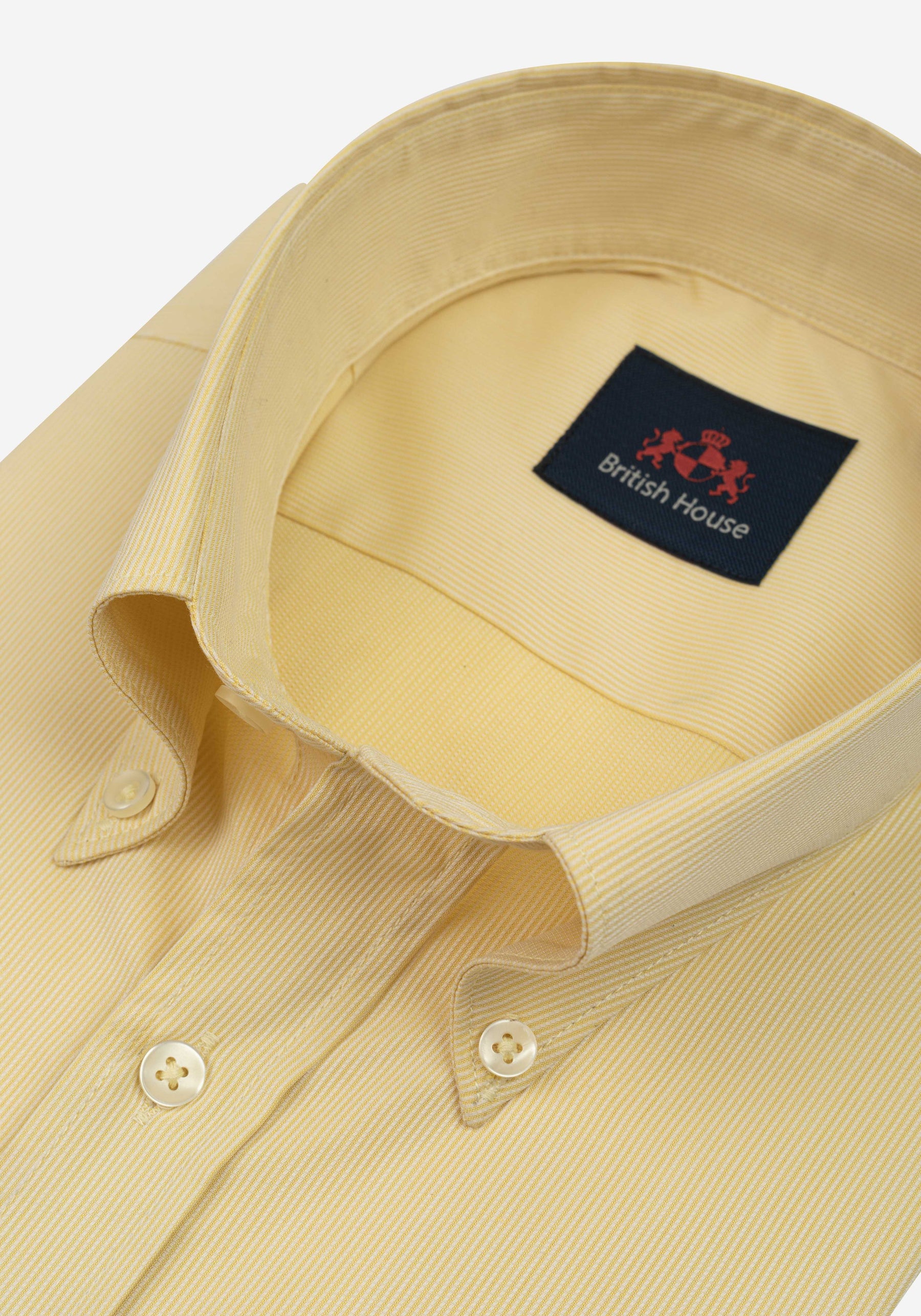 Brass Yellow Stripe Piqué Shirt
