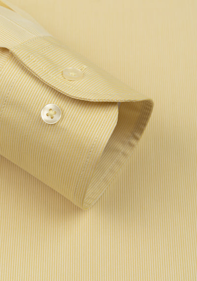Brass Yellow Stripe Piqué  Shirt