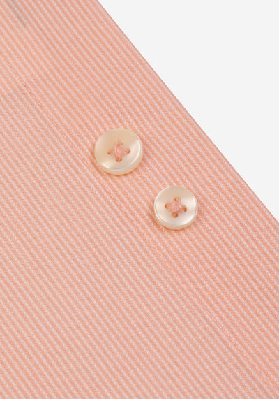 Pastel Orange Stripe Piqué  Shirt