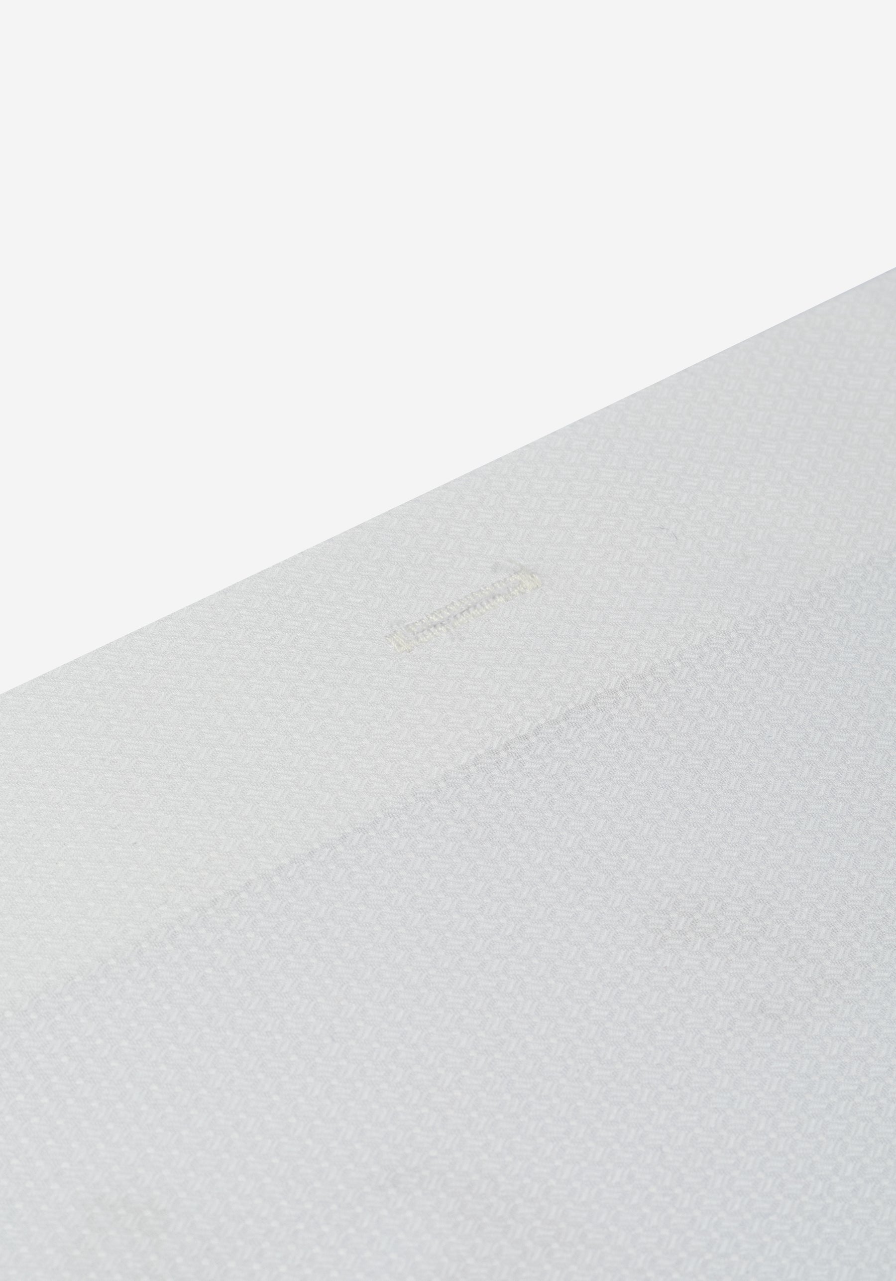 Mist White Basket Weave Shirt