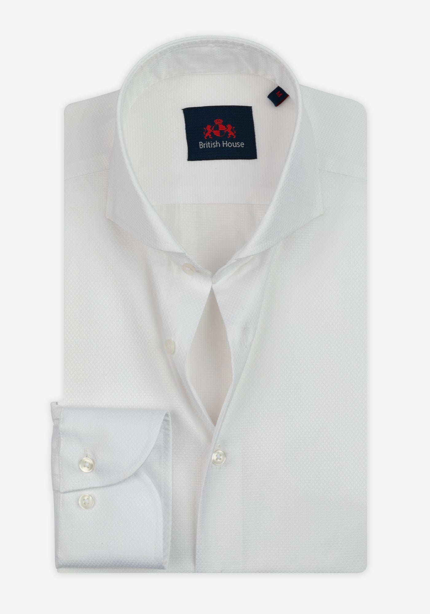Mist White Basket Weave Shirt