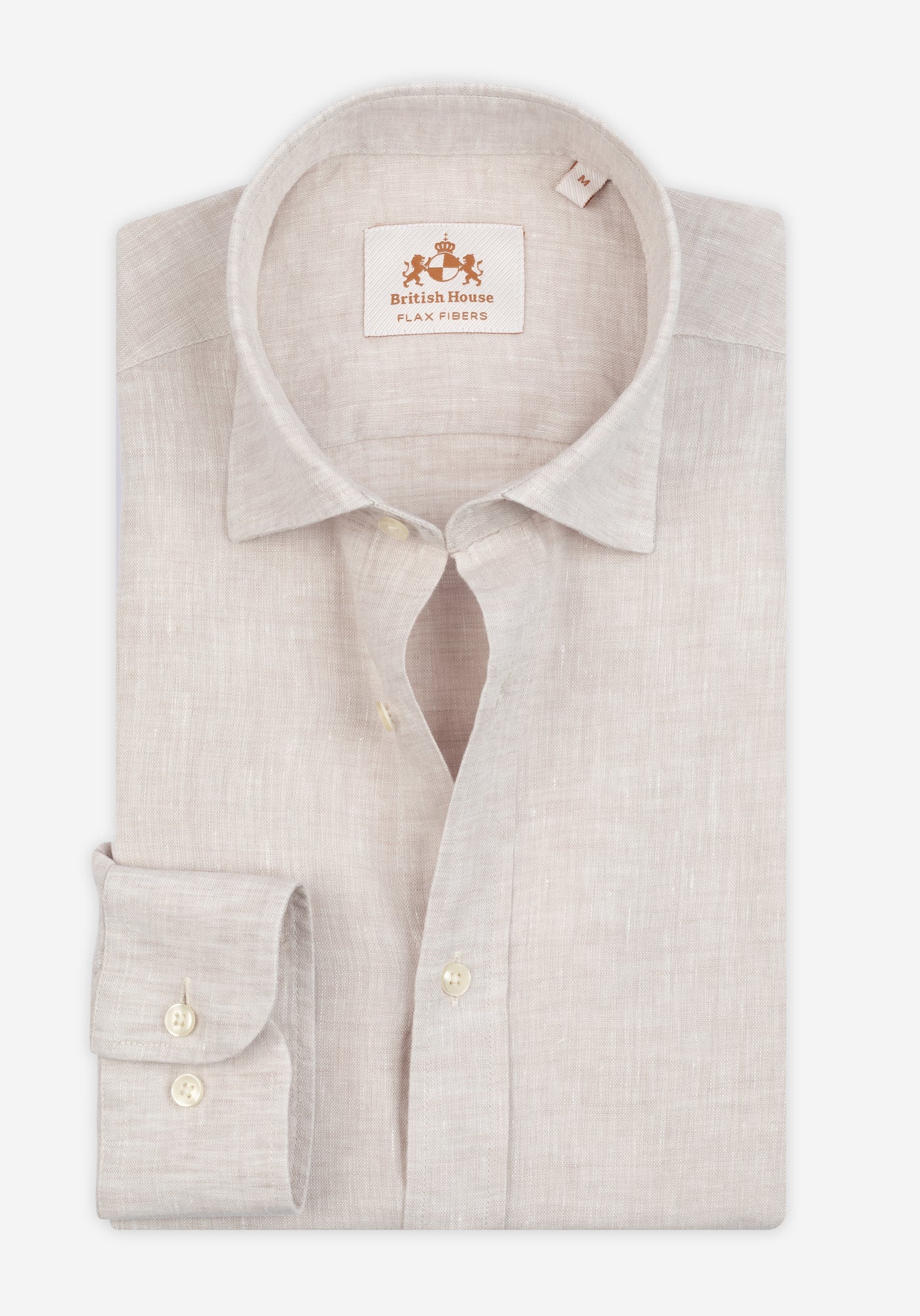 Royal Beige Washed Belgian Linen Shirt