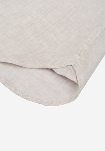Royal Beige Washed Belgian Linen Shirt