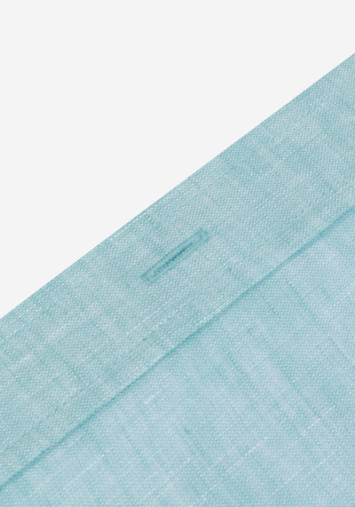 Aqua Blue Washed Belgian Linen Shirt