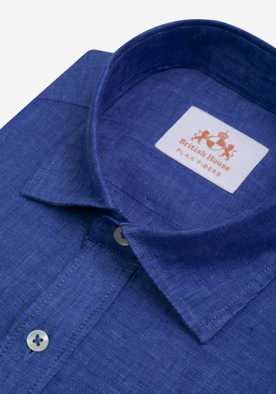 Pure Blue Washed Belgian Linen Shirt