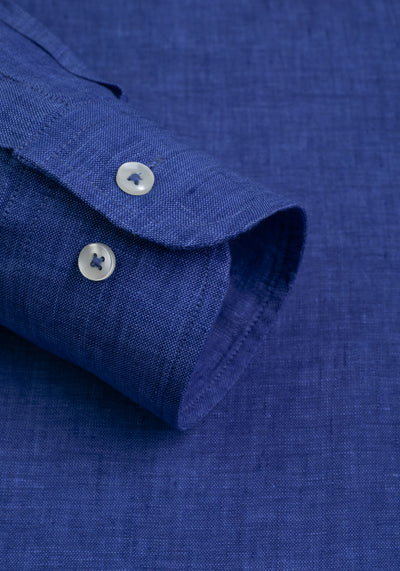 Pure Blue Washed Belgian Linen Shirt