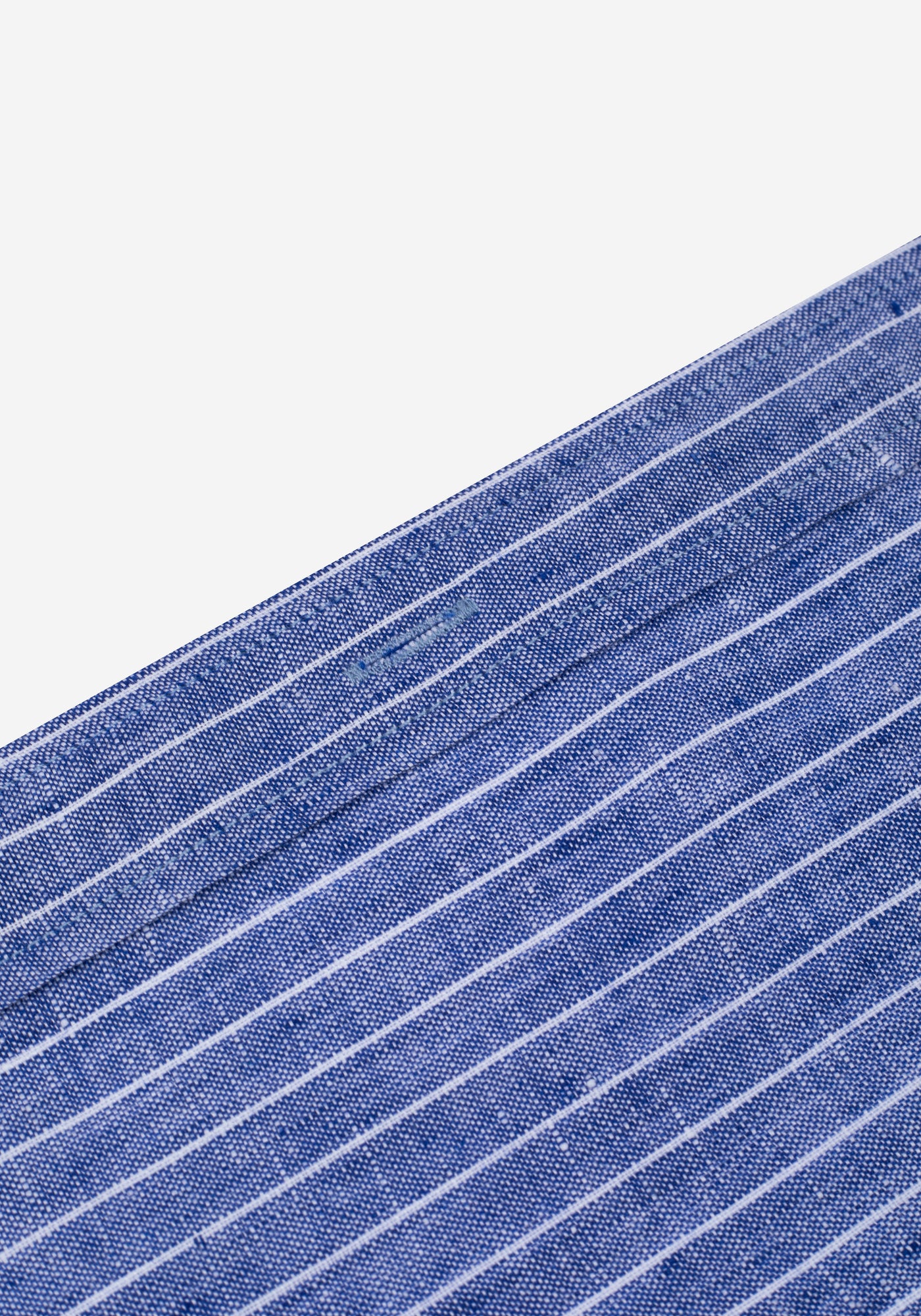 Imperial Blue Stripe Washed Belgian Linen Shirt