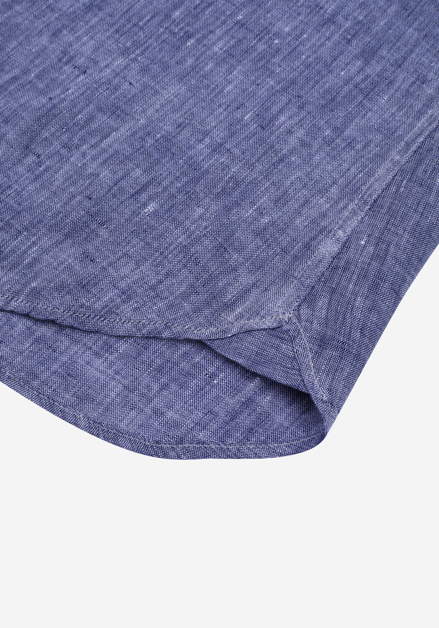 Indigo Blue Belgian Linen Shirt