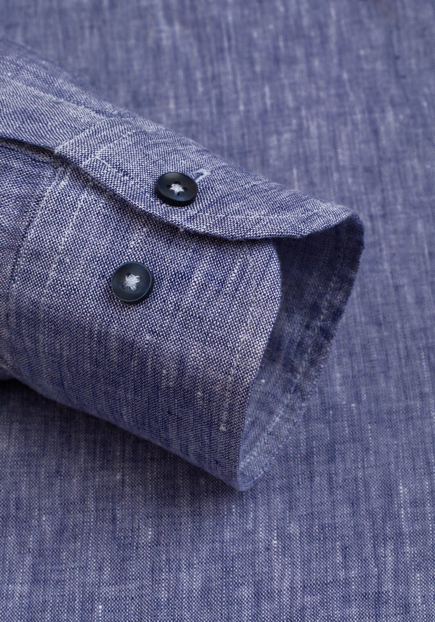 Indigo Blue Belgian Linen Shirt