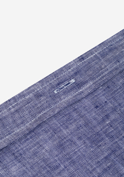 Indigo Blue Belgian Linen Shirt