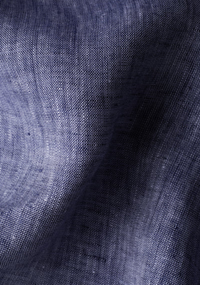 Indigo Blue Belgian Linen Shirt