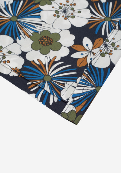 Colorful Floral Poplin Resort Shirt - Short Sleeve