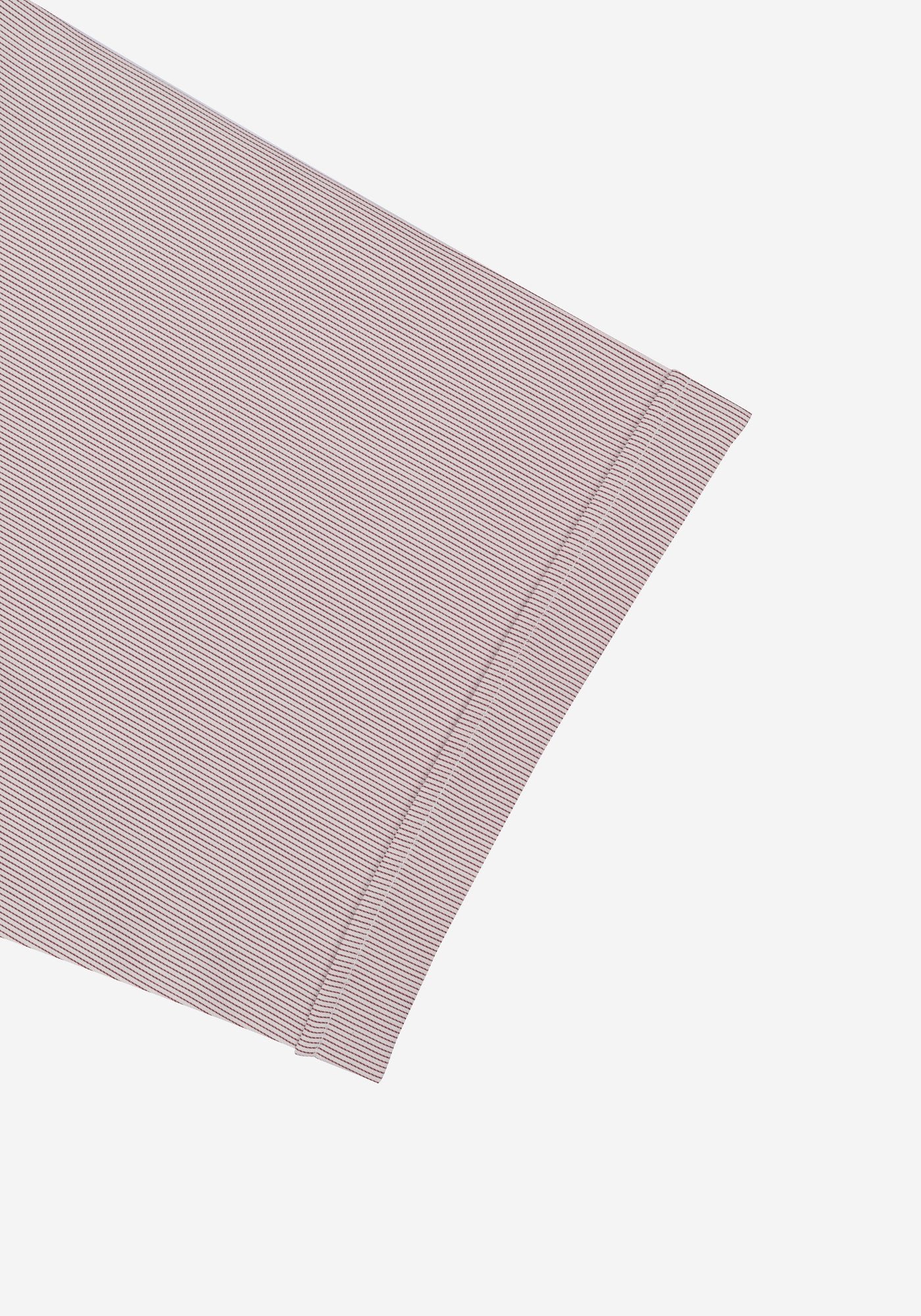 Dim Red Stripe Twill Shirt - Short Sleeve