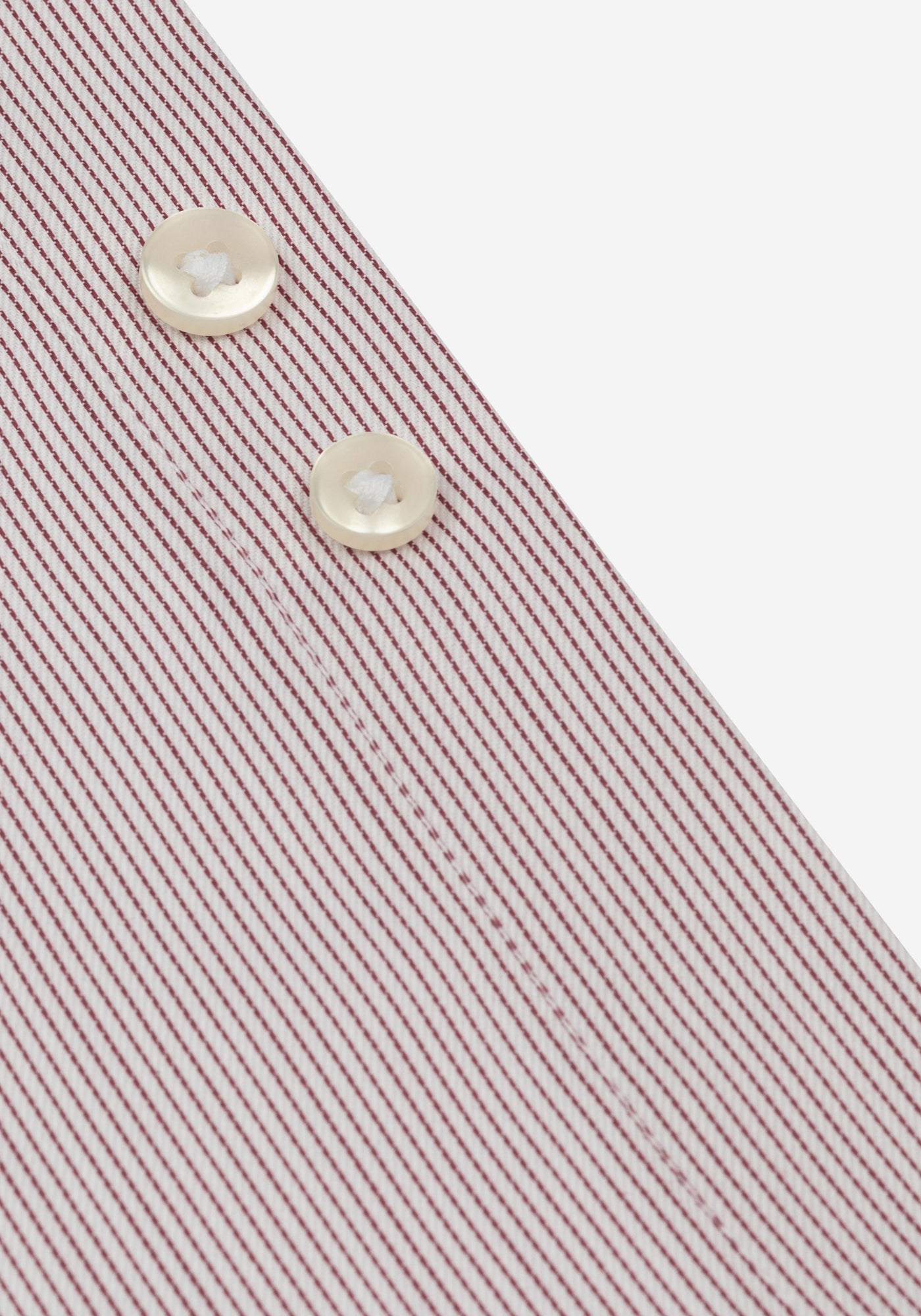 Dim Red Stripe Twill Shirt - Short Sleeve