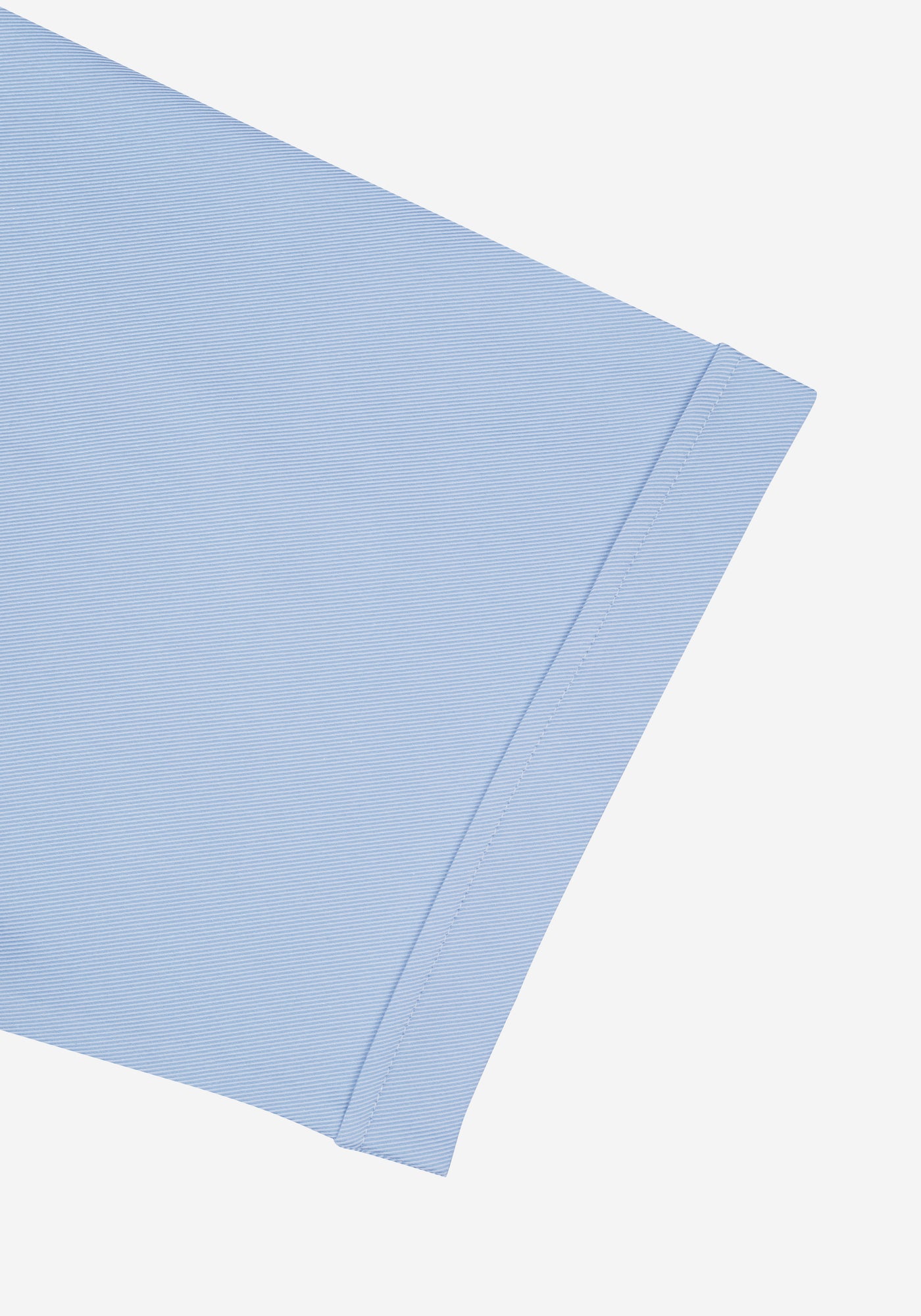 Pastel Blue Stripe Twill Shirt - Short Sleeve