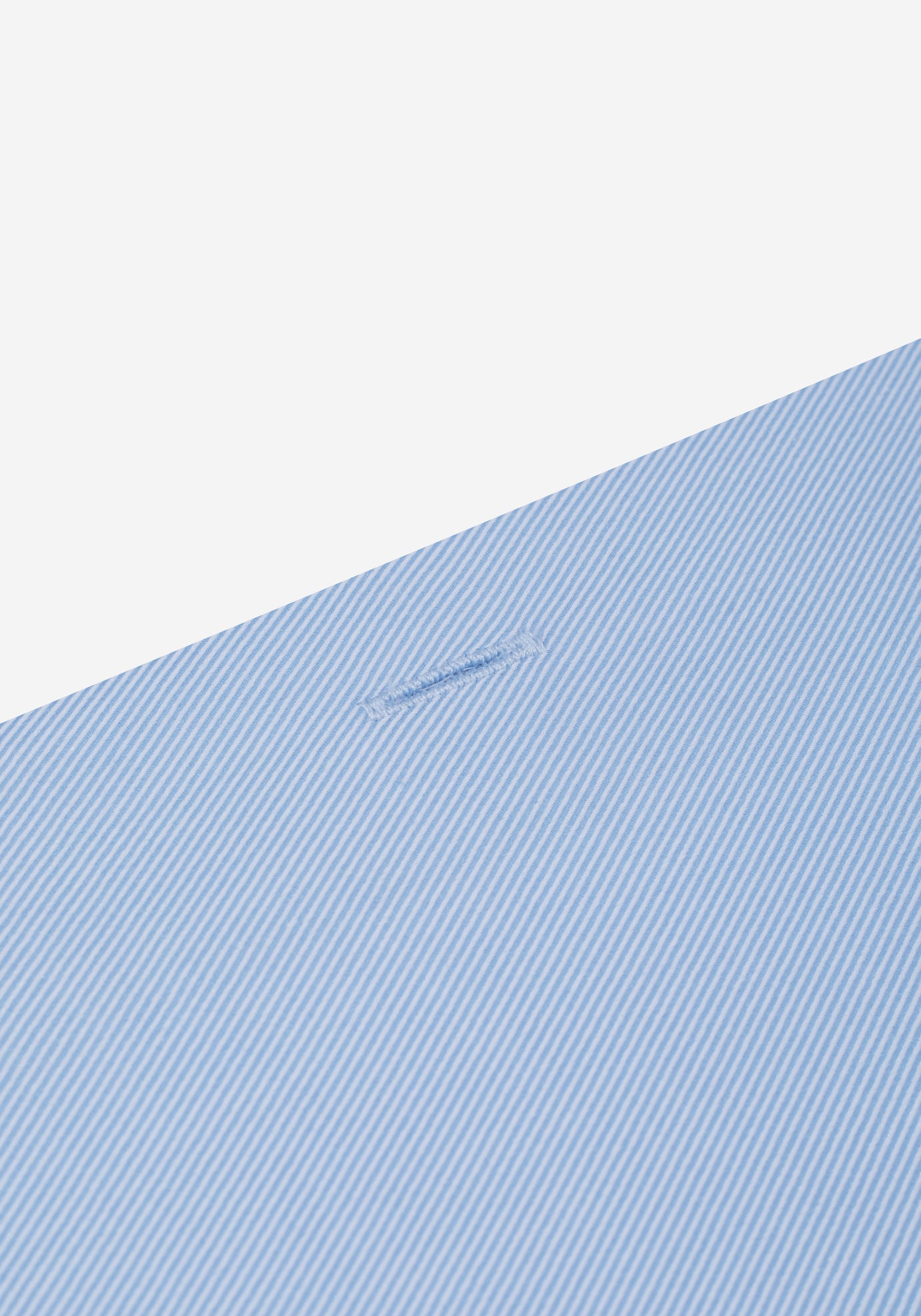 Pastel Blue Stripe Twill Shirt - Short Sleeve