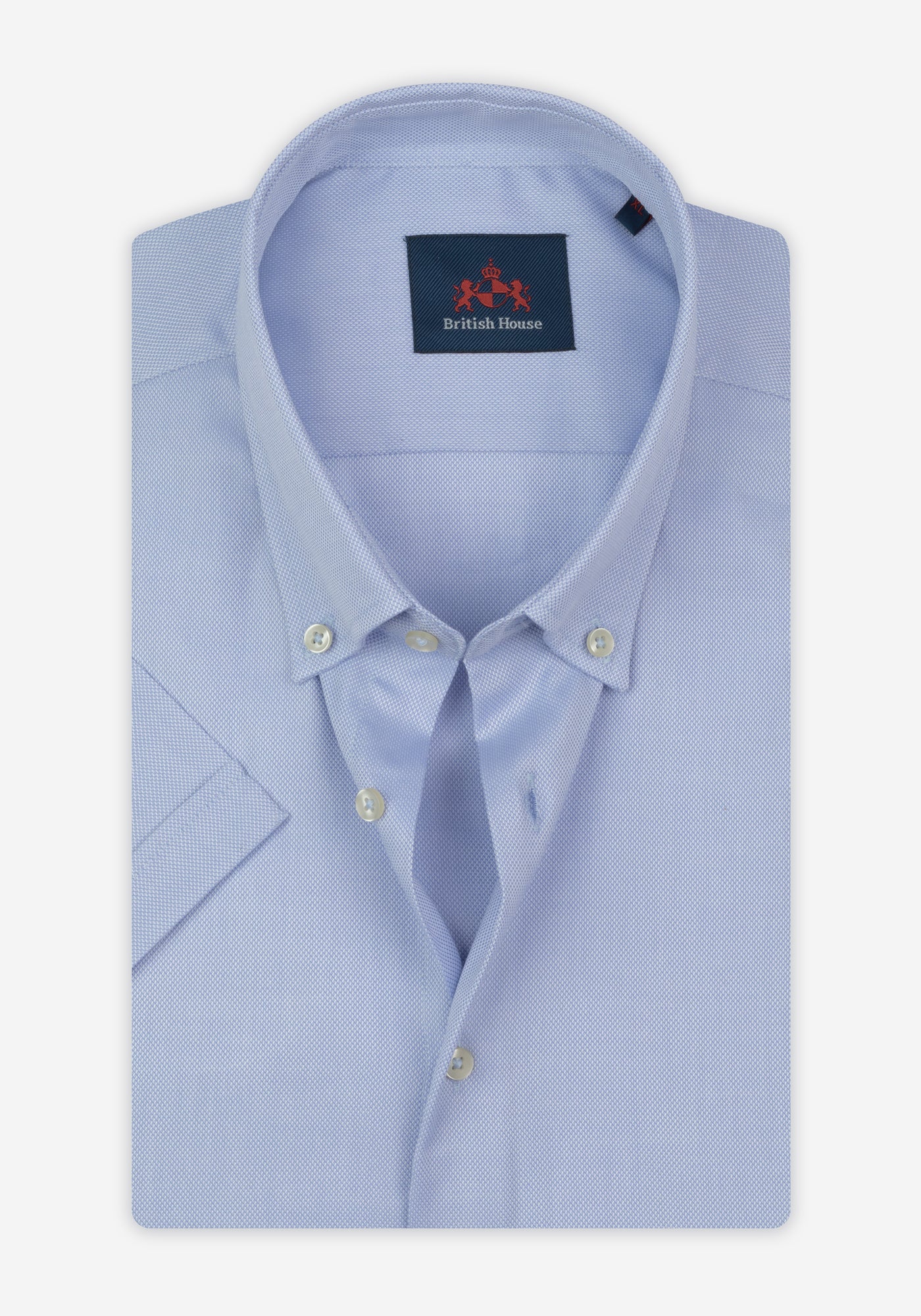 Serene Blue Oxford Shirt - Short Sleeve