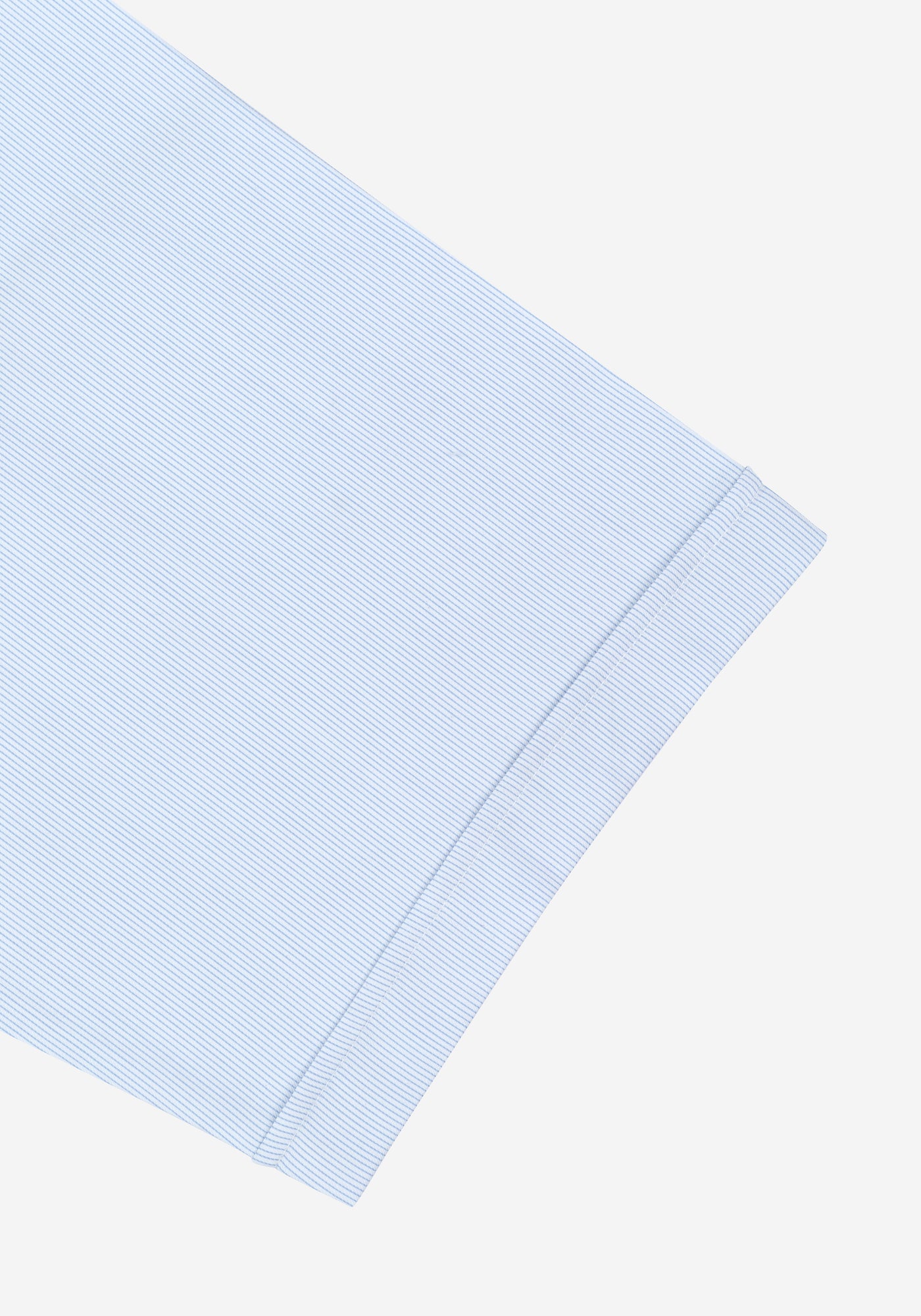 Ice Blue Stripe Twill Shirt - Short Sleeve
