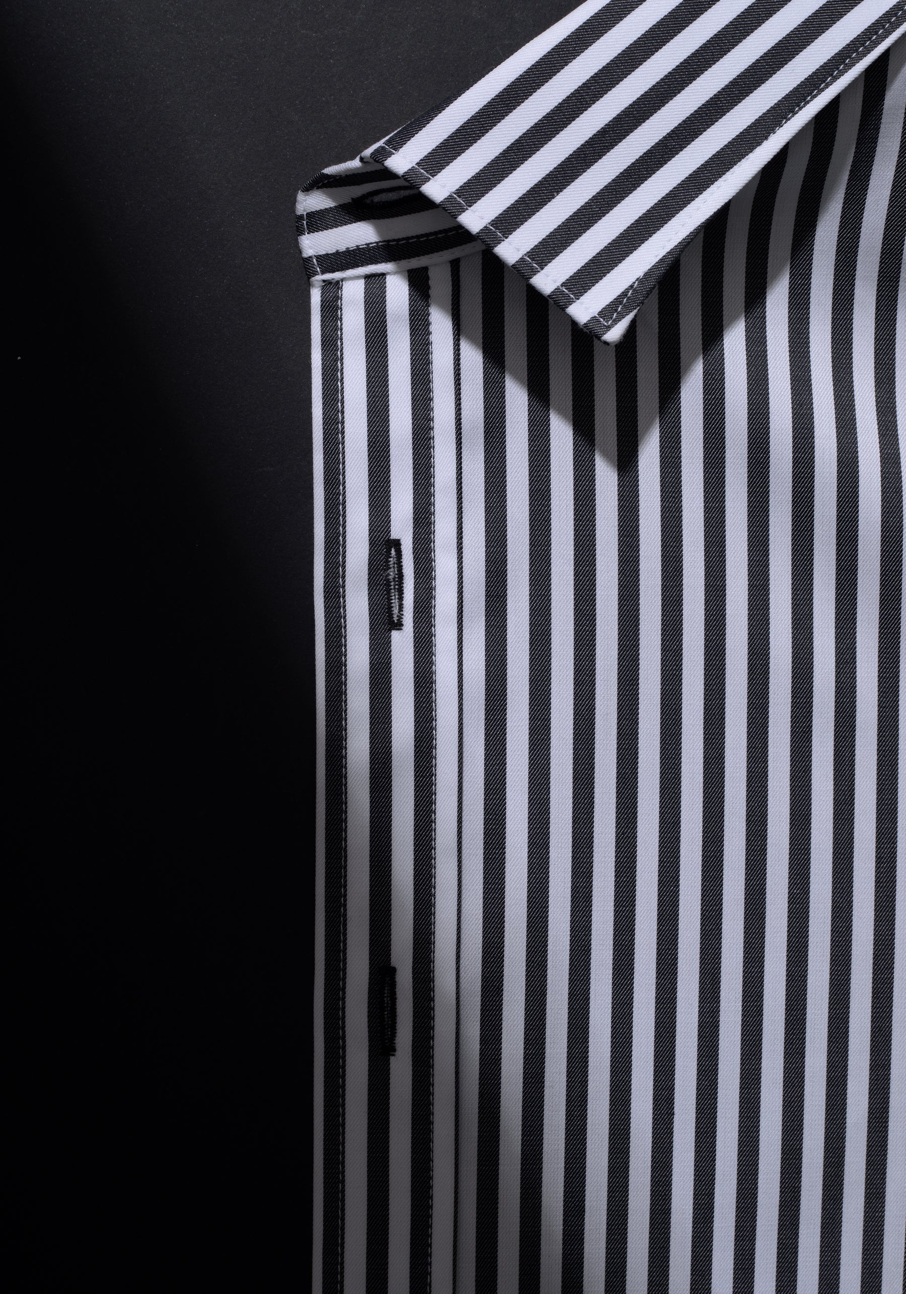 Giza 87 Cotton Astral Black Stripe Signature Twill Shirt