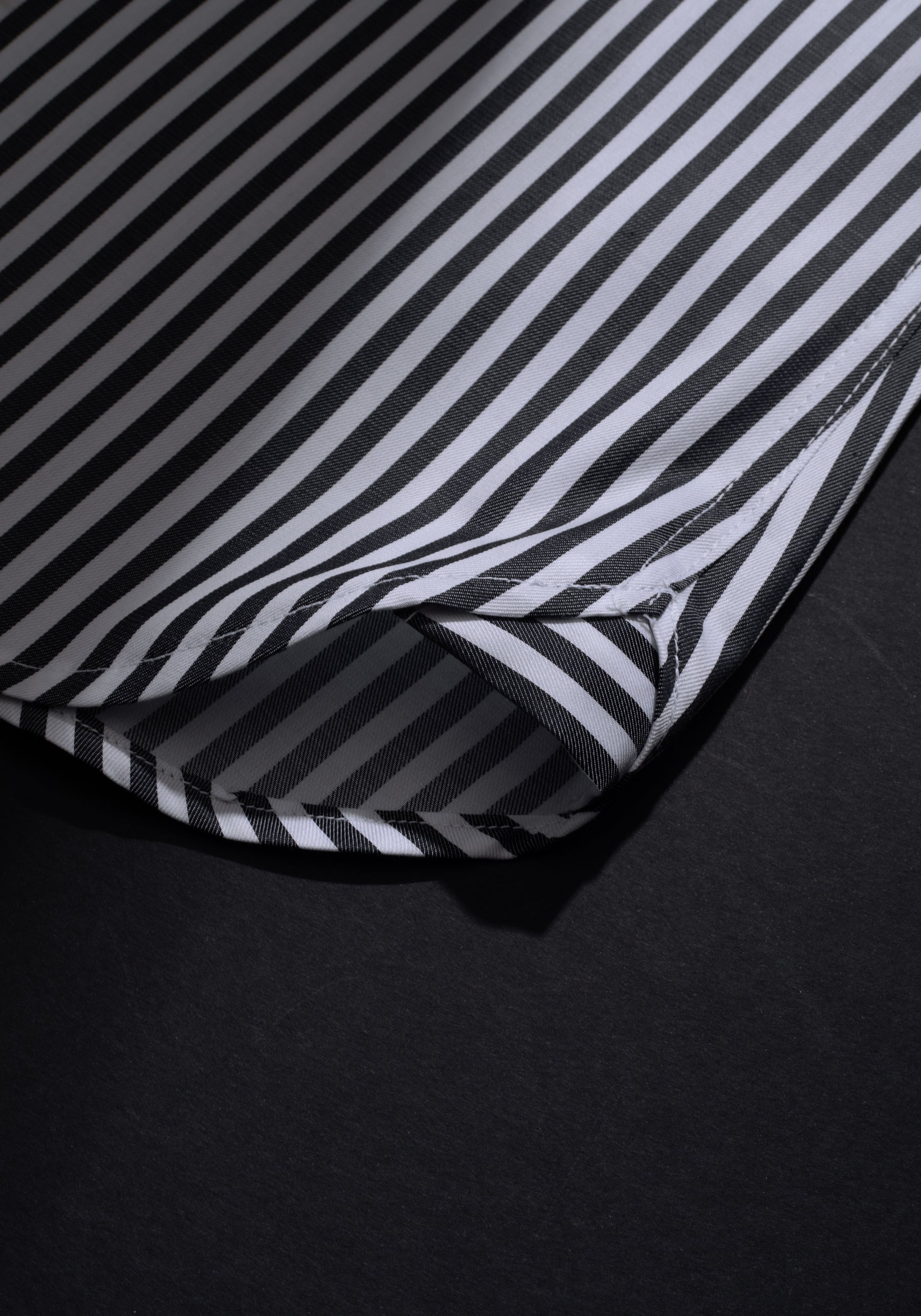 Giza 87 Cotton Astral Black Stripe Signature Twill Shirt