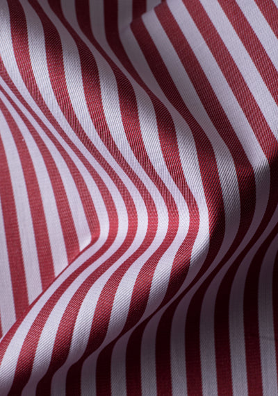 Giza 87 Cotton Bold Red Stripe Signature Twill Shirt
