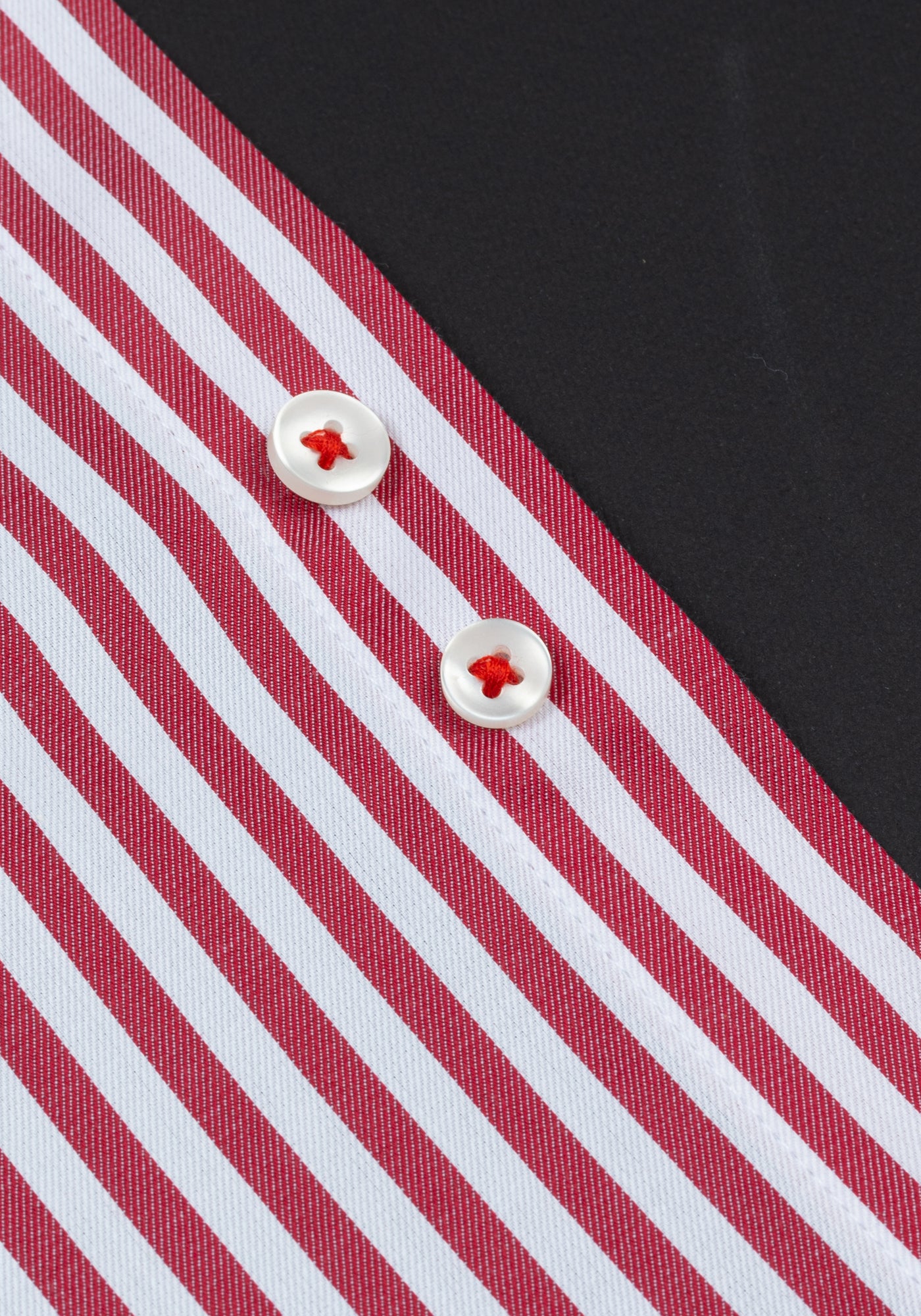 Giza 87 Cotton Bold Red Stripe Signature Twill Shirt