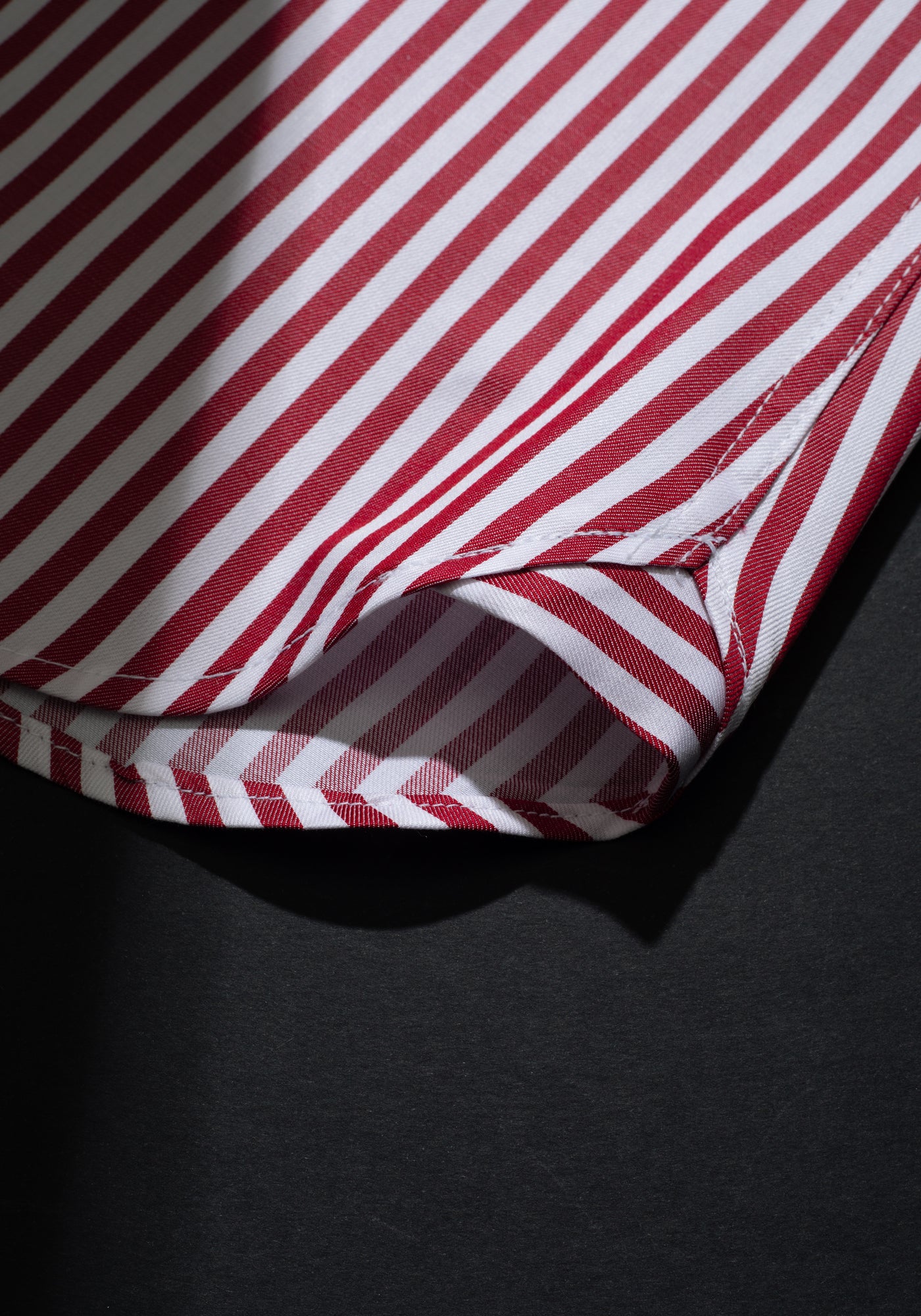Giza 87 Cotton Bold Red Stripe Signature Twill Shirt