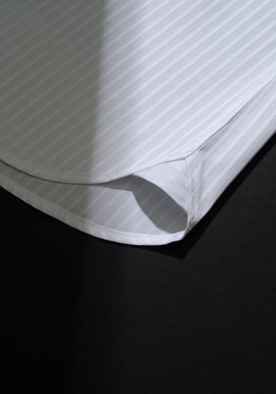 Giza 87 Cotton Halo White Stripe Signature Twill Shirt