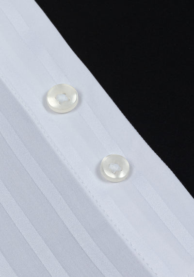 Giza 87 Cotton Glacier White Stripe Signature Twill Shirt