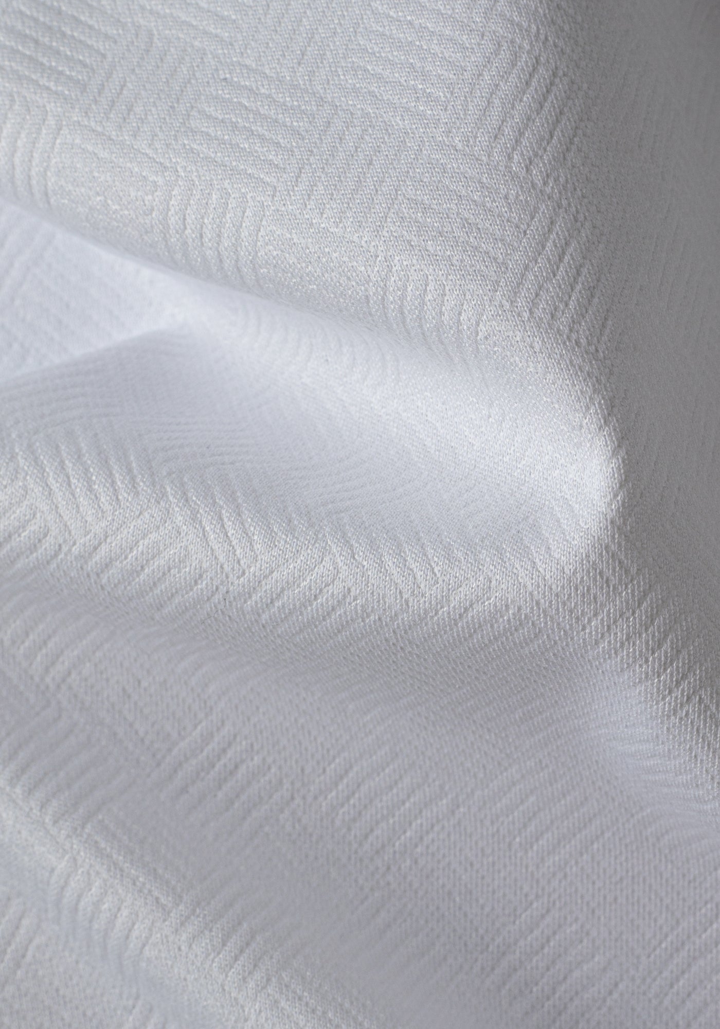 Lunar White Knitted 4-Way Stretch Shirt