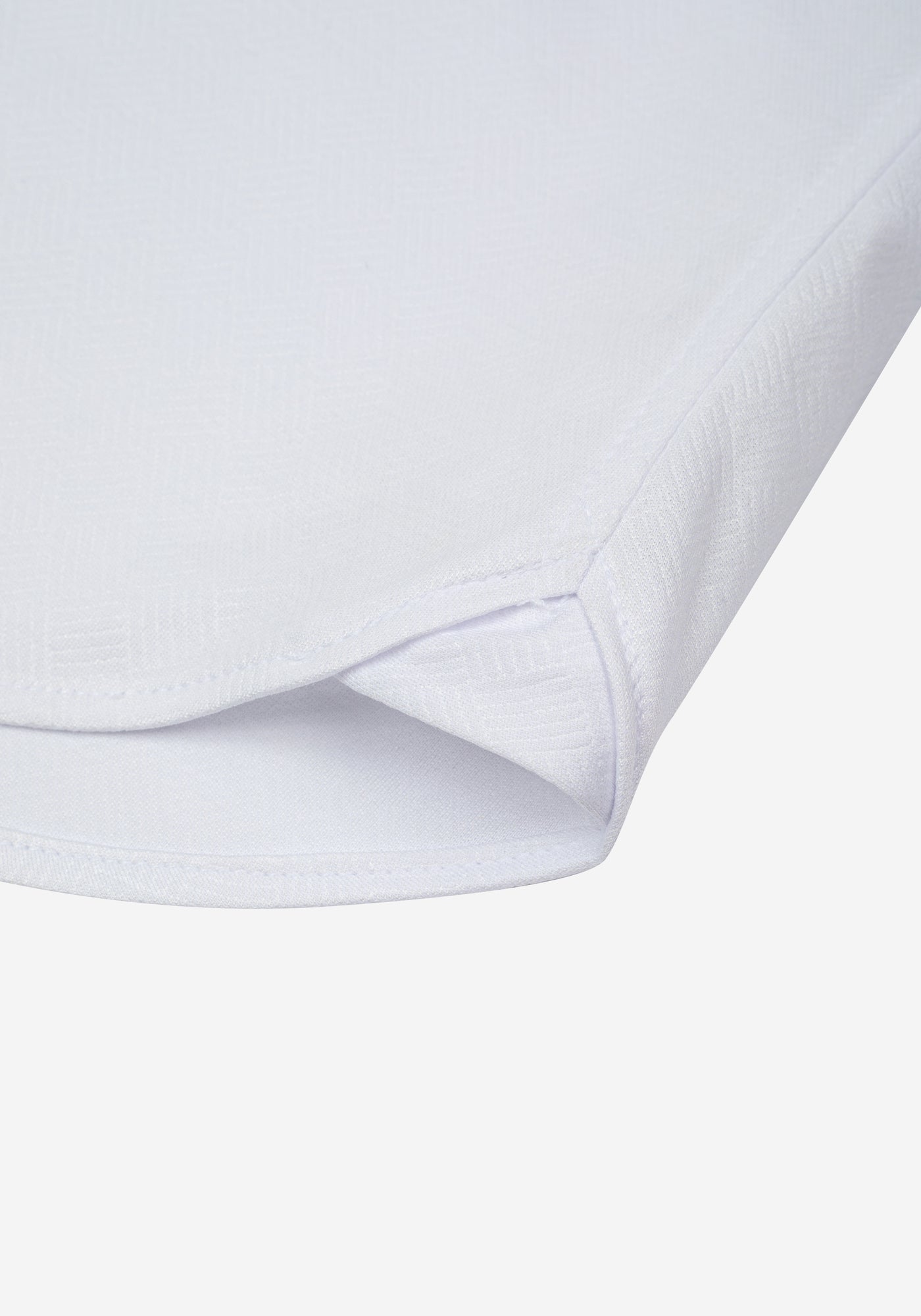 Lunar White Knitted 4-Way Stretch Shirt