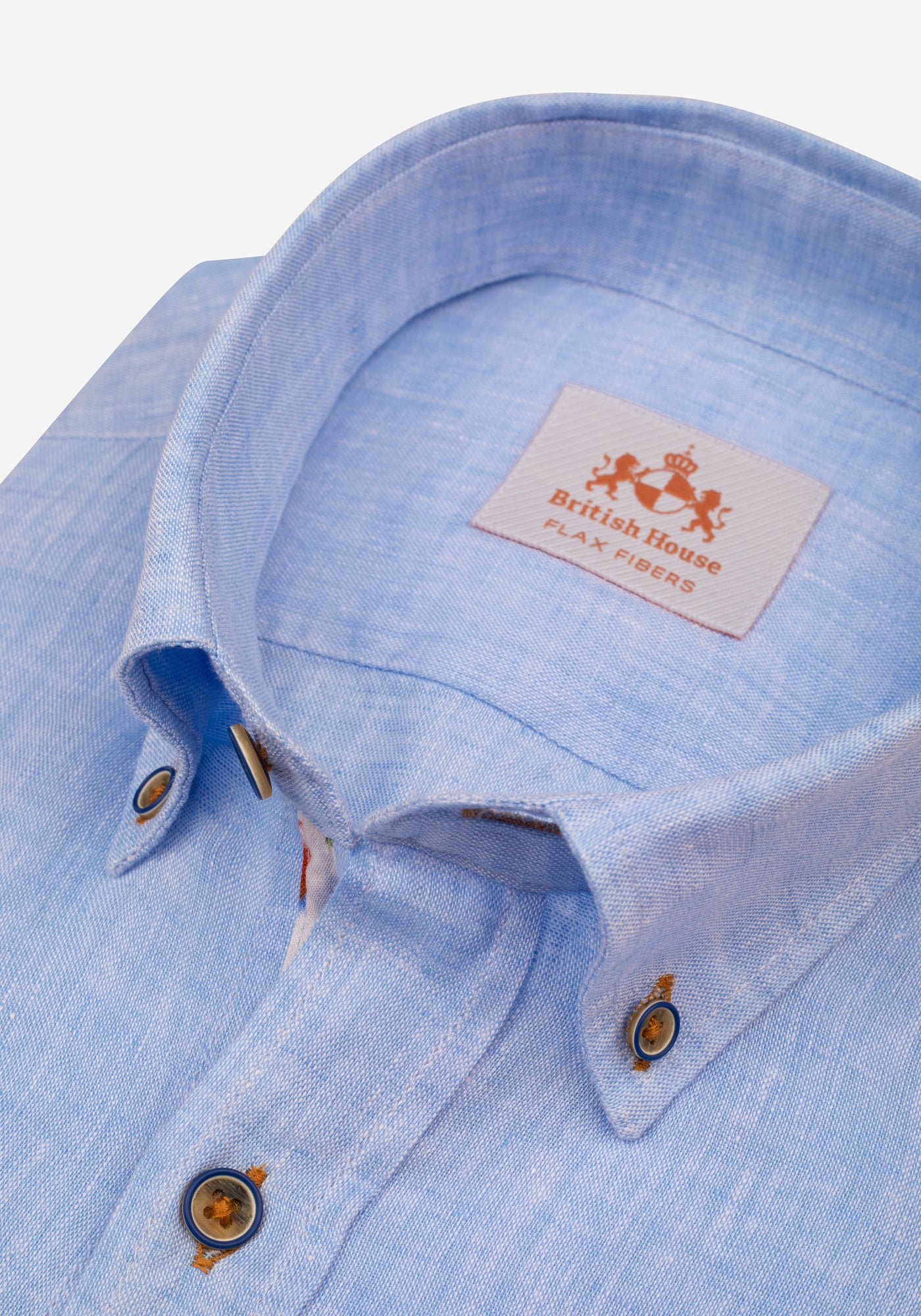 Arctic Blue Belgian Linen Shirt