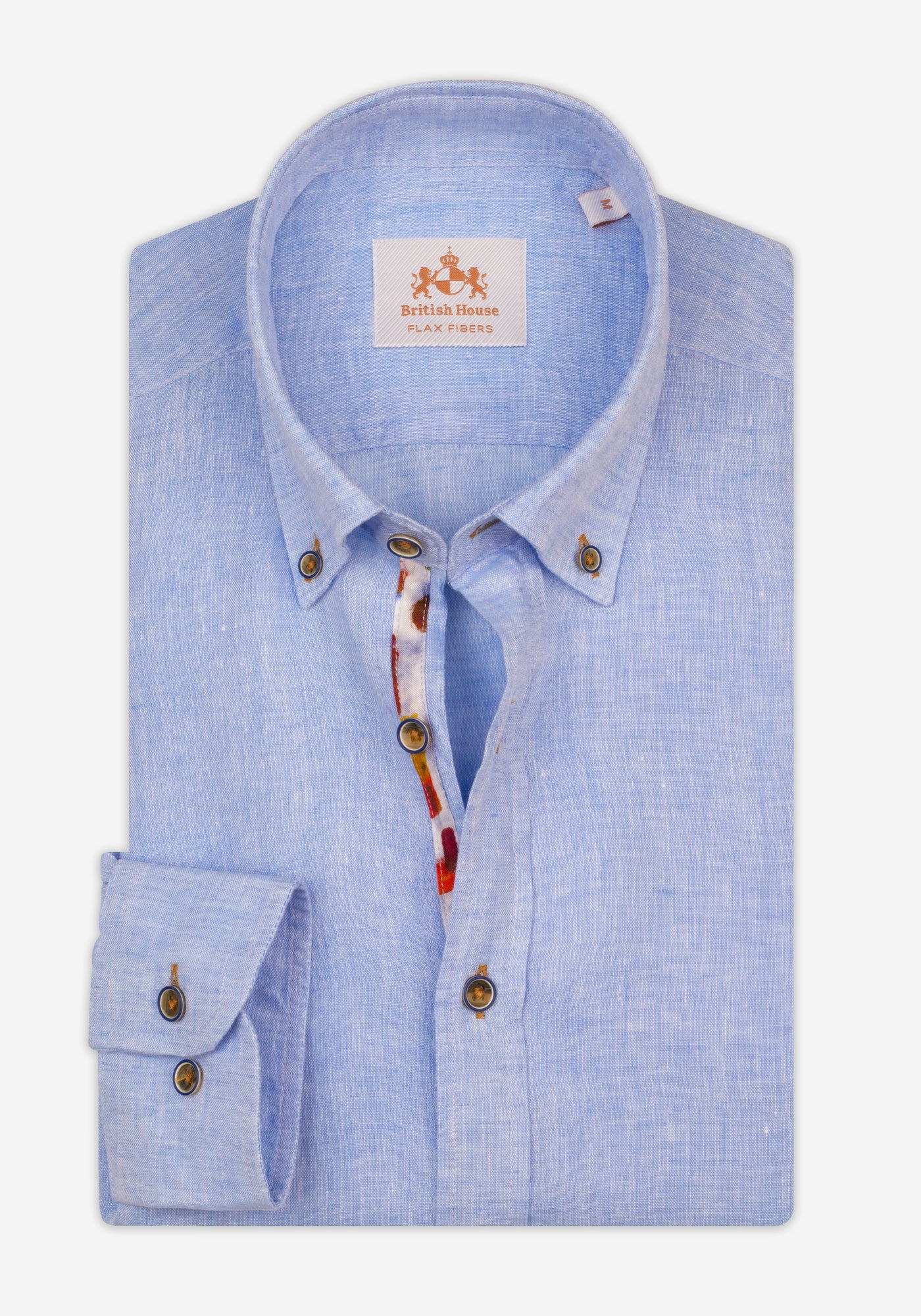 Arctic Blue Belgian Linen Shirt