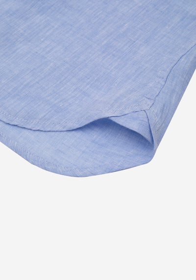 Arctic Blue Belgian Linen Shirt