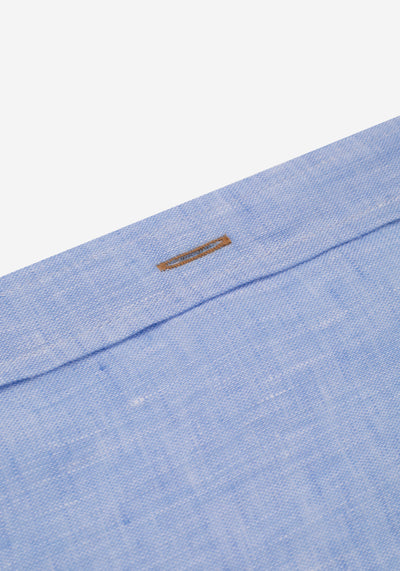 Arctic Blue Belgian Linen Shirt