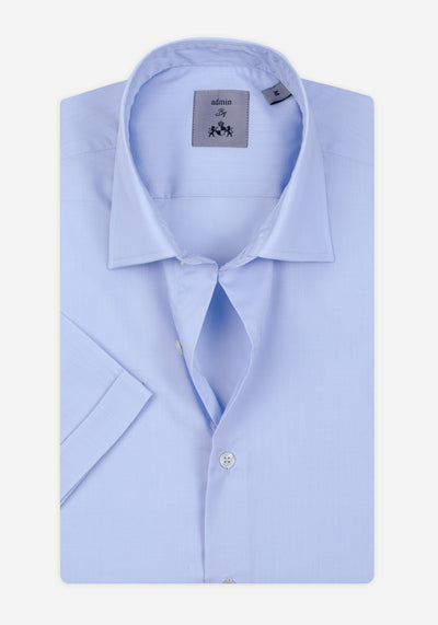 Cool Blue Chambray Shirt - Short Sleeve